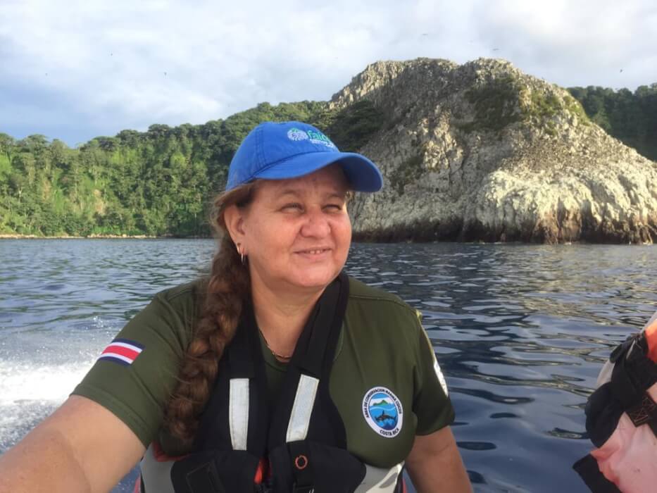 Martha Bogantes, guardaparques en Parqye Nacional Isla del Coco